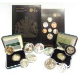 GREAT BRITAIN - ASSORTED SILVER COINAGE comprising Britannia two pounds, 2007 & 2008; two pounds '
