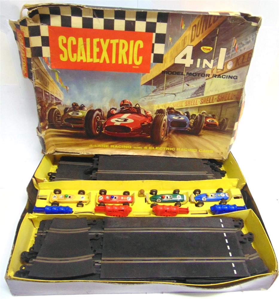 A SCALEXTRIC SET 80 comprising a C72, B.R.M., British Racing Green with a white nose, racing