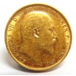 GREAT BRITAIN - EDWARD VII (1901-1910), SOVEREIGN, 1909 Perth mint (P).