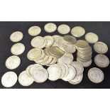 GREAT BRITAIN - ASSORTED HALF-SILVER HALFCROWNS, 1920-46 mainly George V, (total approximately