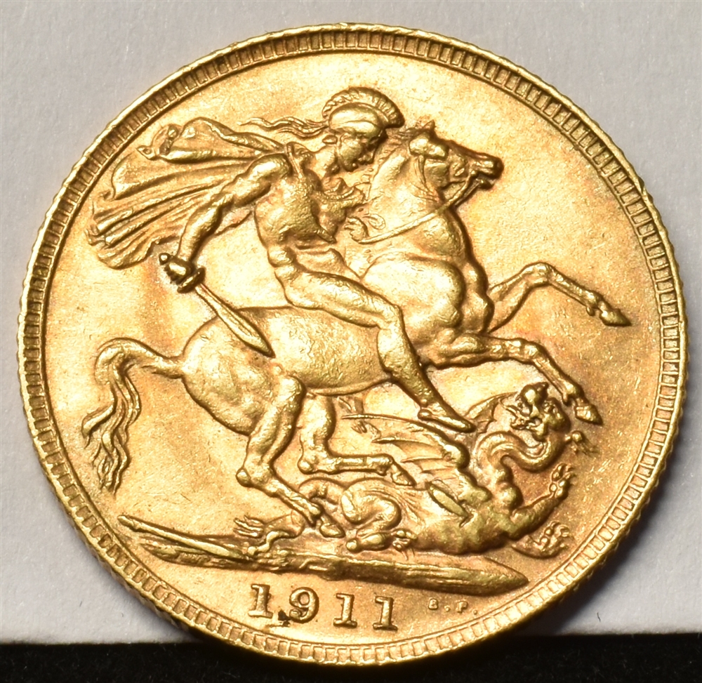 GREAT BRITAIN - GEORGE V (1910-1936), SOVEREIGN, 1911 - Image 2 of 2