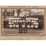 Official photograph of the Tottenham Hotspur football team in season 1938-39, by W.J. Carwford,