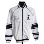 Osvaldo Ardiles signed Tottenham Hotspur 1981 F.A. Cup Final white retro racksuit top, embroidered