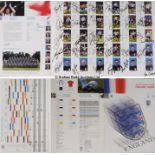 Team signed Official World Cup France 98 England Squad brochure, with triptych fold-out displaying