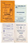 Large collection of Ilford FC home and away programmes dating between seasons 1960-61 and 1980-81,