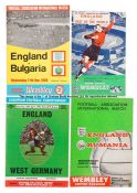 143 England football International home match programmes dating between 1953 and 2000, not