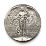 London 1908 Olympic Games participation medal, 48gr. pewter version, designed by Bertham