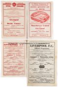 Collection of 74 Liverpool FC 1940s home programmes, 4 x 43-44, 16 x 44-45, 10 x 45-46, 28 x 46-