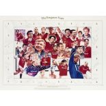 Two Manchester United signed limited edition prints, The first titled ‘The Ferguson Years’,