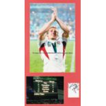 Jonny Wilkinson signed 2003 Rugby World Cup photographic presentation, comprising a photograph of