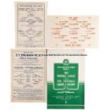13 football programmes 1946 to 1948, including wartime representative matches