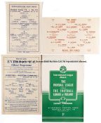 13 football programmes 1946 to 1948, including wartime representative matches