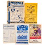 Collection of 252 football programmes, including a pre-war Chelsea v Fulham FAC 1938-39, the