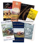 Collection of varied overseas racecards including Prix de l'Arc de Triomphe, comprising 20 for