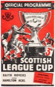 Scottish League Cup Semi-Final programme Raith Rovers v Hamilton Academical 20th November 1948