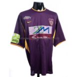 NK Maribor purple No.21 jersey, short-sleeved This was a kitmen swap on the occasion of the pre-