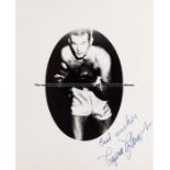 Ingemar Johansson World Heavyweight champion 1959-60 signed boxing photograph, original signed black