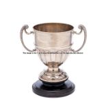 Trophy for the 1937 Bridgetown Handicap Hurdle at Stratford-upon-Avon, in the form of twin-handled