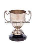 Trophy for the 1937 Bridgetown Handicap Hurdle at Stratford-upon-Avon, in the form of twin-handled