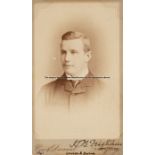 Henry Barrington Tristram signed carte de visite, 1861, photographic carte de visite by Cox &