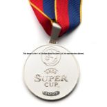 FC Porto 2003 UEFA Super Cup runners-up medal, in silvered circular form, inscribed UEFA SUPER