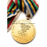 Grenoble 1968 Winter Olympic Games gold prize medal for ice hockey, silver-gilt, designed by Roger
