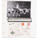 A pair of signed postal covers for the Stanley Matthews Testimonial Match at the Victoria Ground,