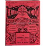 Bound volume of racing tipster The Man in the Moon, 1915, hardcover, weekly periodical covering 22nd
