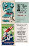 F.A. Cup Final and semi-final programmes, seven finals including 1946, 1948 & 1953; and four semi-