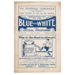 Manchester City v Birmingham programme 12th April 1930