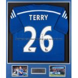 John Terry signed replica jersey from the last season he captained Chelsea FC to the Premier