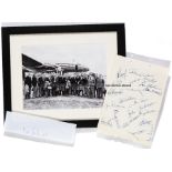 The signatures of the England 1950 World Cup squad formerly from the collection of goalkeeper Bert