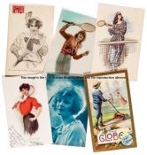 Lawn tennis postcards, general subjects (approx. 450)