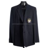 Roberto Mancini Manchester City FC club blazer, black single-breasted by Harvey Nicholls, no size