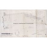 Bolton Wanderers F.C. Burnden Park stadium architectural blueprints, featuring the Great Lever