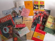 Collection of sporting programmes and ephemera, with content from the 1930s onwards, boxing