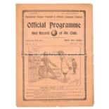 Tottenham Hotspur v Manchester United programme 7th February 1914