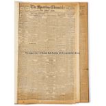 Bound Volume of The Sporting Chronicle, The Athletic News & Cyclists Journal, weekly newspapers