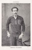 Victorian football booklet with photograph of the first black professional player Arthur Wharton