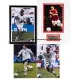 Group of four signed colour photographs of Manchester United and England players, comprising David