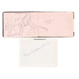 Autograph album containing the signatures of the Manchester United “Busby Babes” and other teams,
