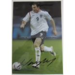 Six signed Wayne Rooney colour photographs, each signed in black marker pen, 12 x 8 in