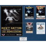Framed Ricky ‘Hitman’ Hatton signed boxing memorabilia for ‘The Homecoming’ promotion 24th May 2008,