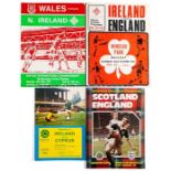 135 home nations football programmes, 52 x Scotland, 40 x Wales & 23 x Northern Ireland, plus