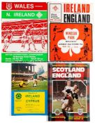 135 home nations football programmes, 52 x Scotland, 40 x Wales & 23 x Northern Ireland, plus