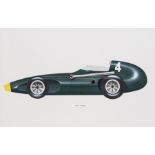 Ken Rush original illustrations of five Formula 1 World Championship-winning designs, comprising the