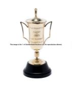 Jockey's prize for 1963 Ascot Gold Cup, won by Lester Piggott on Twilight Alley, silver gilt