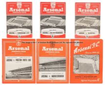 Collection of 742 Arsenal home match programmes dating between seasons 1949-50 and 1990-91, In 3