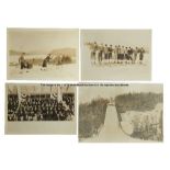 Lake Placid 1932 Winter Olympic Games b&w press photographs, comprising ski jump and action shots,