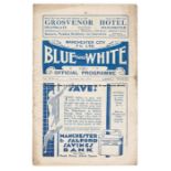 Manchester City v Sheffield United programme 3rd October 1931